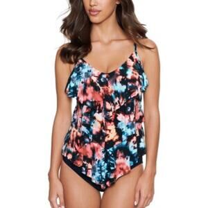 Magicsuit Womens Printed Rita V-Neck Tankini Baha Beach 8, NWT